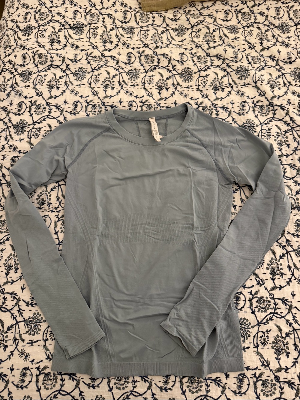 Athleta Light Blue workout long sleeve